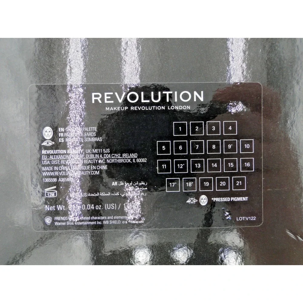 Revolution X Friends Taxi Take A‎ Drive Eyeshadow Palette New without box